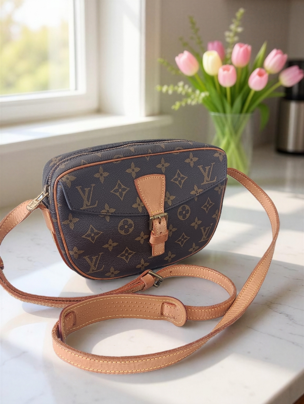 Louis Vuitton Monogram Jeune Fille PM Crossbody Vintage 1990 PRISTINE ✨️ - Picture 8 of 16